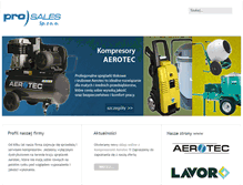 Tablet Screenshot of pro-sales.pl